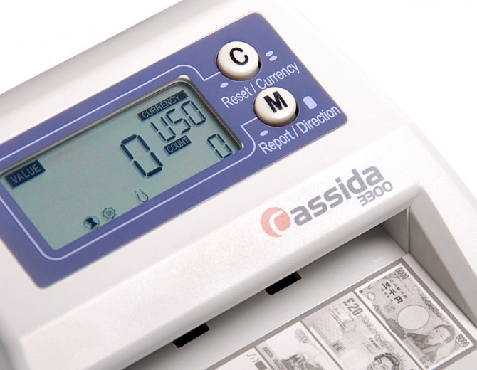 Автоматический детектор банкнот Cassida 3300 IR, UV, MG артикул 0021-105                  