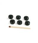 Пломбы пластиковые (черные), (d=10 мм) 1 кг артикул 0021-411
