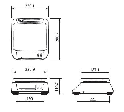 Весы CAS SWN-15 (SD) RS артикул 0021-5786                  