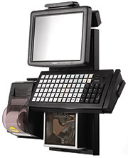 Стойка фронтального решения с рекламным щитом артикул 33377                  