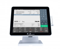 Сенсорный моноблок POScenter Atlas (15&quot;, PCAP, J4125, RAM 8Gb, SSD M2 128Gb, MSR) без ОС, БЕЛЫЙ