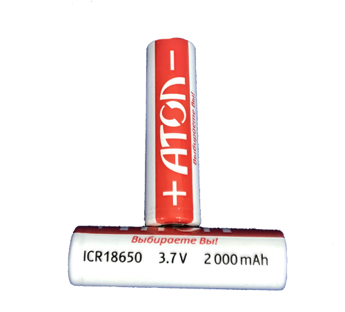 Аккумуляторная  батарея 18650 2600 mAh 3.7V MICA (Для АТОЛ 15Ф, 91Ф, 92Ф) артикул 51904                  
