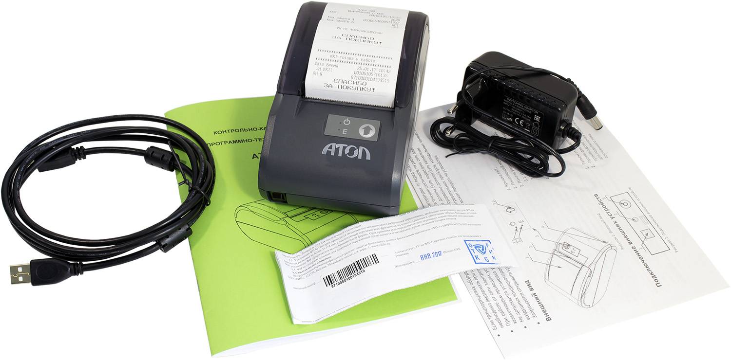 Фискальный регистратор "АТОЛ 30Ф" (USB, 5.0, темно-серый) без ФН 