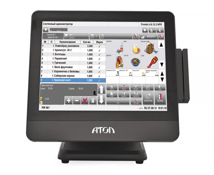 Сенсорный терминал АТОЛ VIVA Smart артикул 41924 4 Gb Windows 10 IoT, Ридер магнитных карт