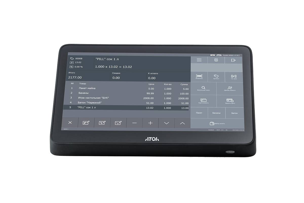 POS-терминал АТОЛ Optima V7 Windows 10 IoT 